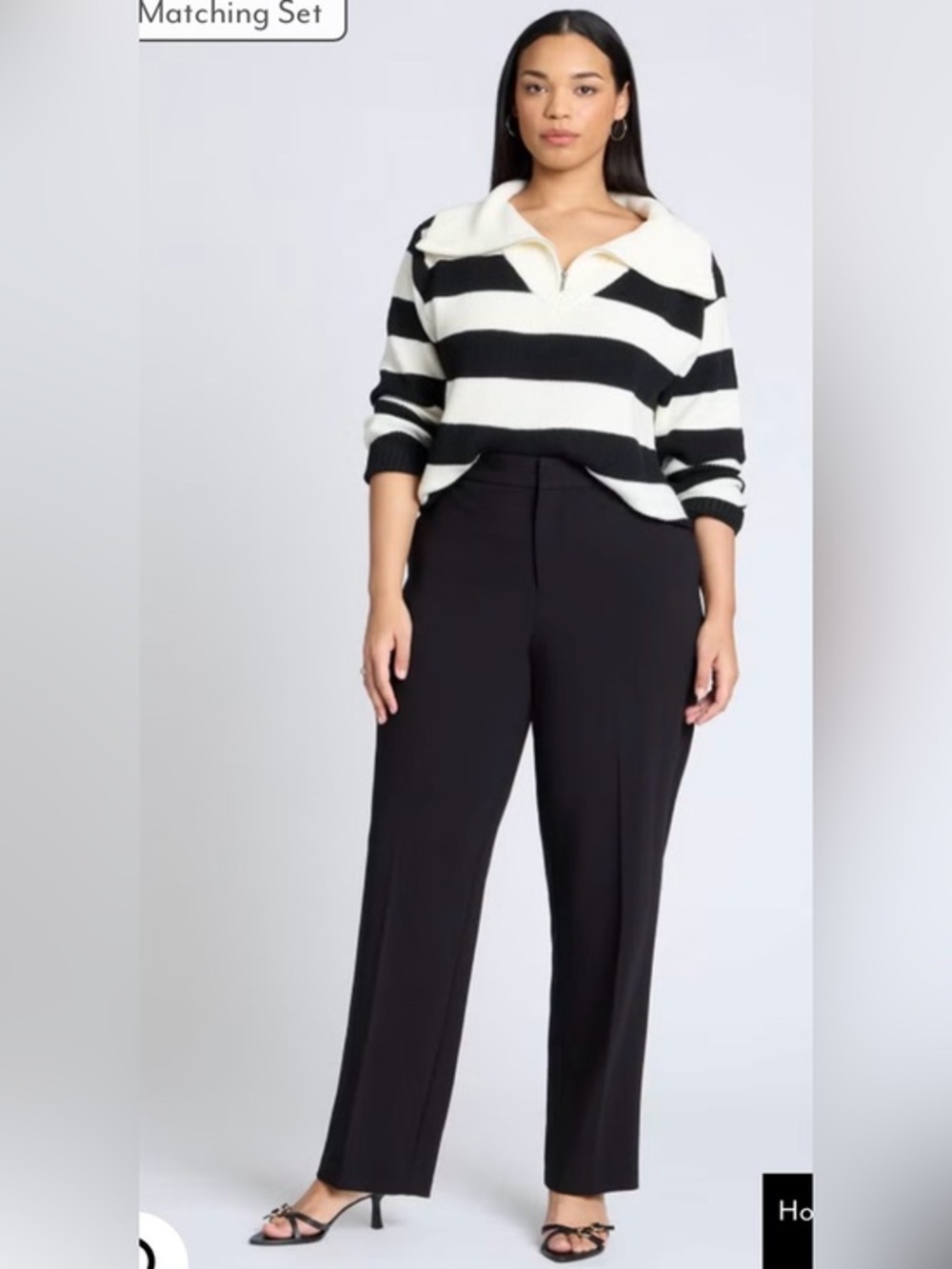 Eloquii Black Straight-Leg Women's Pants - Classic Workwear | NWT